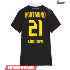 Lacne Ženy Futbalové dres Borussia Dortmund Fabio Silva #21 2026-27 Krátky Rukáv - Preč